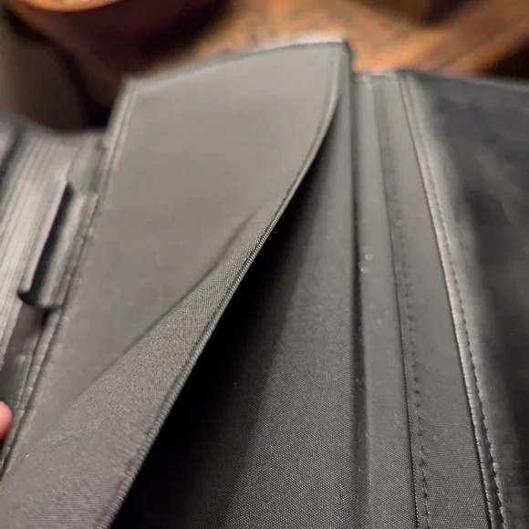 🖤 Buxton wallet black leather change checkbook cover credit card cash NWOT - Picture 10 of 14